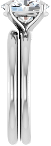Sužadėtuvių Žiedas 950 Platinos Oval 9mm x 7mm (9)