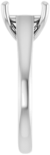 Sužadėtuvių Žiedas „Solitaire“ 585 Baltojo Aukso Square 7mm (4)