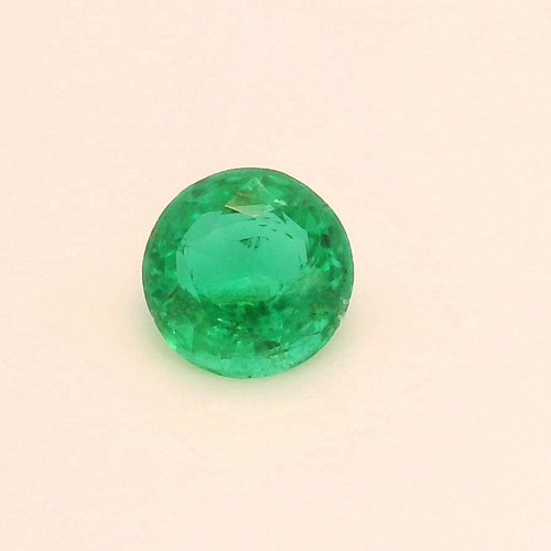 0.3 carat GREEN Round Smaragdas (1)