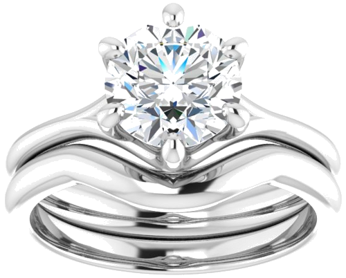 Sužadėtuvių Žiedas „Solitaire“ 950 Platinos Round 7.4mm (8)