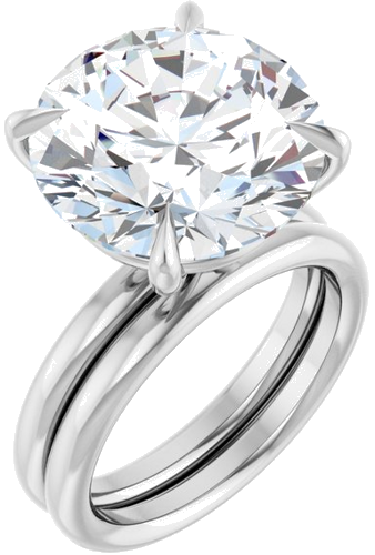 Sužadėtuvių Žiedas „Claw-Prong Solitaire“ 950 Platinos Round 14mm (6)
