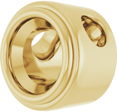Pakabukas „Bezel-Set Solitaire“ 14k yellow gold Round 3.5mm (2)