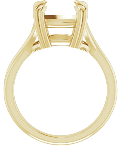 Sužadėtuvių Žiedas „Solitaire“ 585 Geltonojo Aukso Cushion 10mm (2)