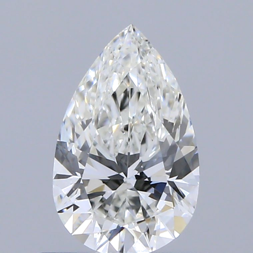 0.53 carat H-VVS2 Natūralus Pear Deimantas (1)