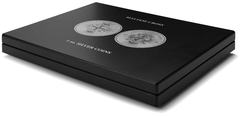 Шкатулка для инвестиционных серебряных монет Мальтийский крест (1)