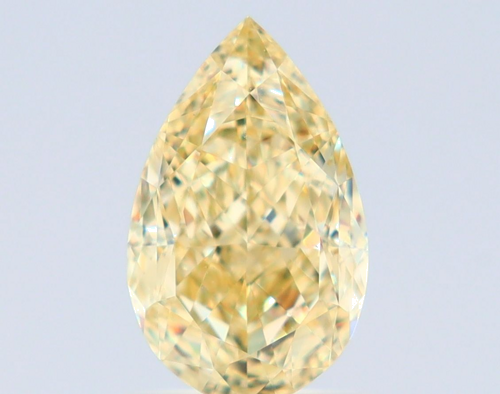 1.32 carat Fancy Yellow-VS2 Natūralus Pear Deimantas (1)