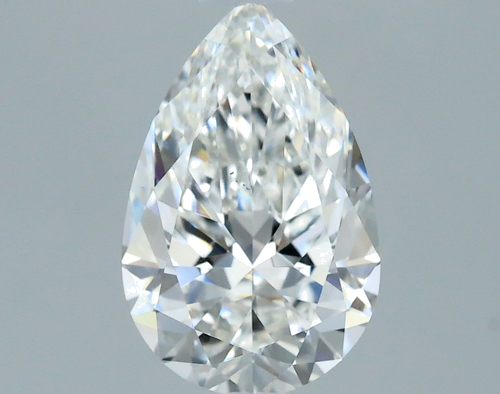 0.7 carat F-VS2 Natūralus Pear Deimantas (1)