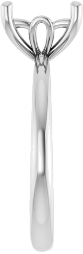 Sužadėtuvių Žiedas „Solitaire“ 585 Baltojo Aukso Square 7mm (4)
