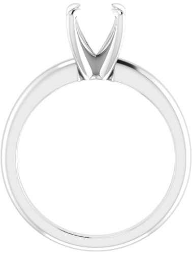 Sužadėtuvių Žiedas „Solitaire“ 585 Baltojo Aukso Round 7mm (2)