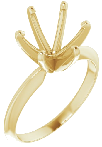 Sužadėtuvių Žiedas „Light Solitaire“ 585 Geltonojo Aukso Round 9.1mm x 9.7mm (1)