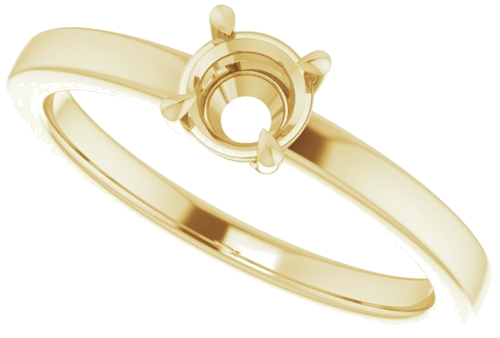 Sužadėtuvių Žiedas „Claw-Prong Solitaire“ 14k yellow gold Round 4.8mm (5)