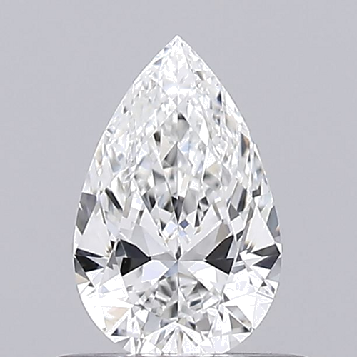 0.5 carat F-VVS2 Natūralus Pear Deimantas (1)