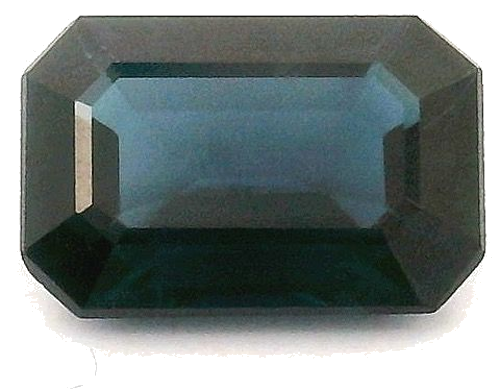 0.6 carat BLUE STEP cut Octagonal Safyras (1)