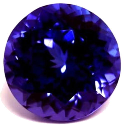 8.08 carat BLUE Round Tanzanite (1)