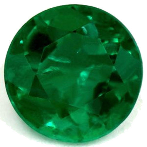 0.69 carat GREEN Round Smaragdas (1)