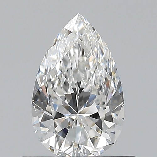 0.6 carat F-VS2 Natūralus Pear Deimantas (1)