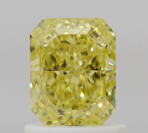 1.03 carat Fancy Intense Yellow-IF Natūralus Radiant Deimantas (1)