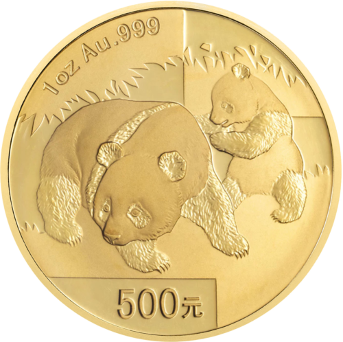 1 oz Panda 2008 Kinija 500 Juanių auksinė moneta (1)
