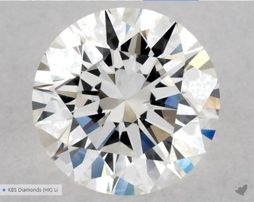 0.52 carat H-VVS2 Excellent cut Natūralus Round Deimantas (1)