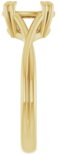 Sužadėtuvių Žiedas „Solitaire“ 585 Geltonojo Aukso Oval 9mm x 7mm (4)