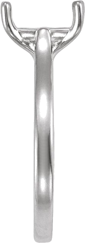 Sužadėtuvių Žiedas „Solitaire“ 950 Platinos Emerald 7mm x 5mm (4)