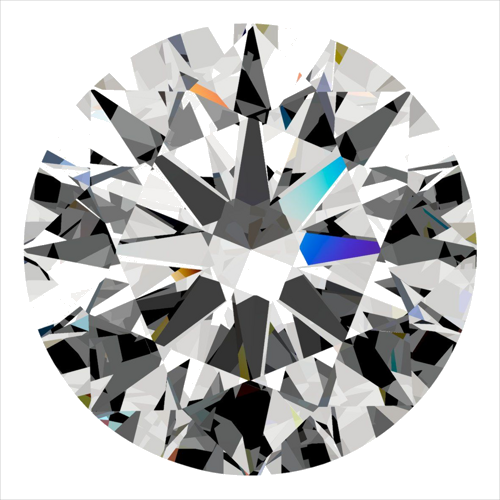 0.41 carat D-VS1 Excellent cut Natūralus Round Deimantas (1)