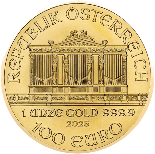 1 oz Венская Филармония 2026 Австрия золотая монета (2)