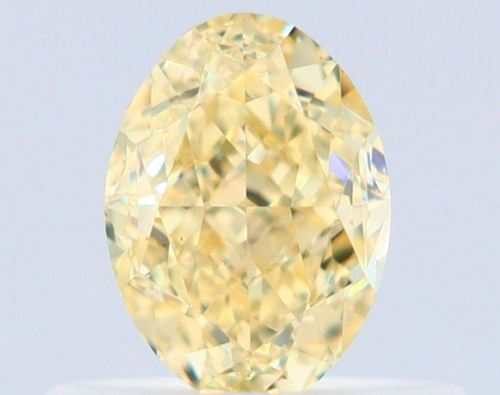 0.52 carat Fancy Yellow-VS1 Natūralus Oval Deimantas (1)