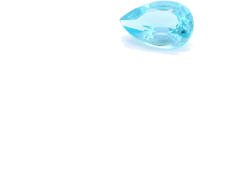 0.44 carat BLUE Pear Apatite (1)