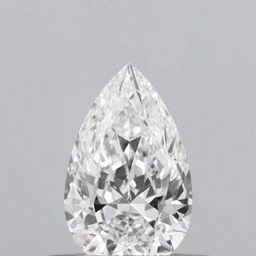 0.33 carat D-VVS2 Natūralus Pear Deimantas (1)