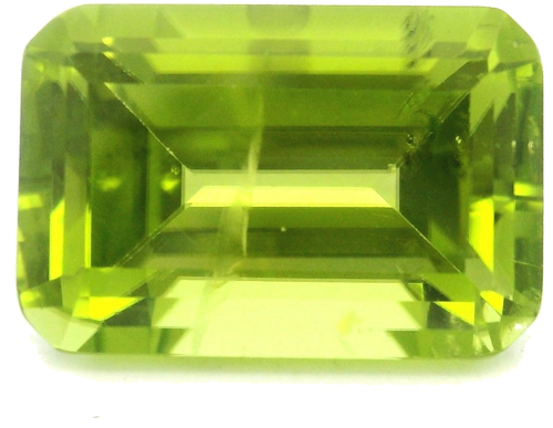 5.44 carat GREEN STEP cut Octagonal Peridot (1)