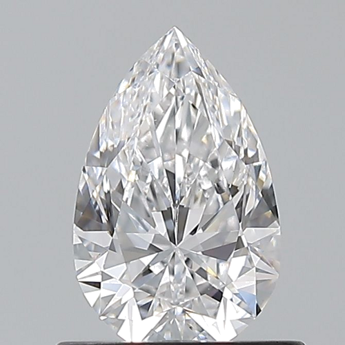 0.7 carat D-VS2 Natūralus Pear Deimantas (1)