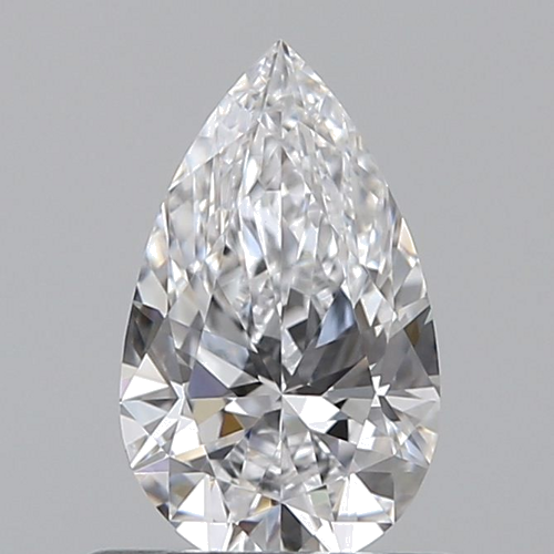 0.6 carat D-VVS2 Natūralus Pear Deimantas (1)