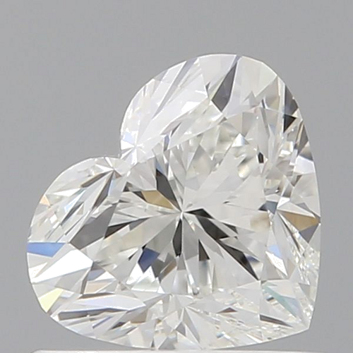 0.7 carat H-VVS2 Natūralus Heart Deimantas (1)