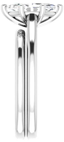 14K White  10x5 mm Marquise Solitaire Engagement Ring Mounting (9)