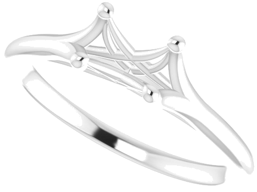 Platinum 5.8 mm Round Solitaire Ring Mounting (5)