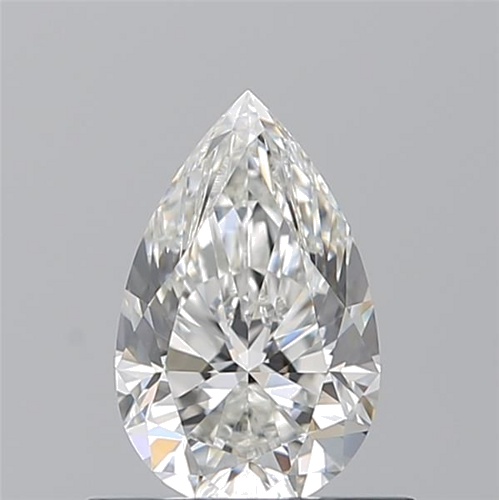 0.63 carat F-VVS1 Natūralus Pear Deimantas (1)
