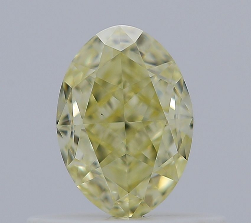 0.56 carat Fancy Light Yellow-VS1 Natūralus Oval Deimantas (1)
