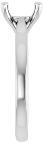 Sužadėtuvių Žiedas „Solitaire“ 585 Baltojo Aukso Round 8mm (4)