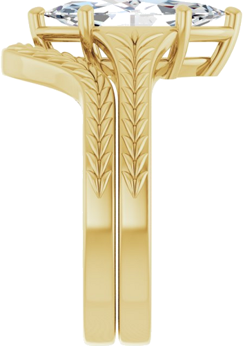Sužadėtuvių Žiedas „Solitaire“ 14k yellow gold Marquise 13mm x 6.5mm (9)