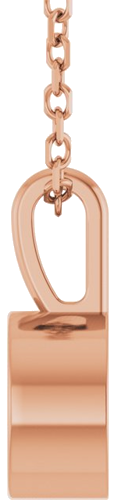 Pakabukas „Bezel-Set Solitaire“ 14k rose gold Round 5.5mm (3)