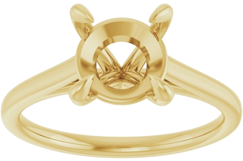 Sužadėtuvių Žiedas „Claw-Prong Solitaire“ 10k yellow gold Round 8mm (3)