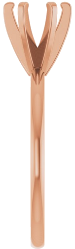 Sužadėtuvių Žiedas „Solitaire“ 14k rose gold Round 5.8mm (4)