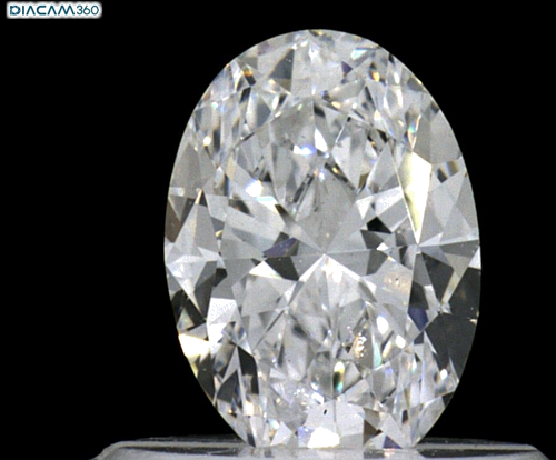 0.5 carat D-VS1 Natūralus Oval Deimantas (1)