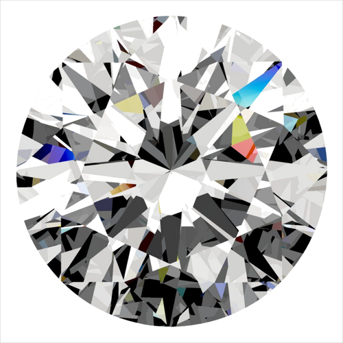 0.3 carat D-VS2 Excellent cut Natūralus Round Deimantas (1)