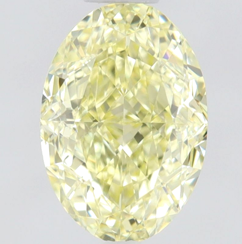 0.56 carat Fancy Yellow-VS1 Natūralus Oval Deimantas (1)