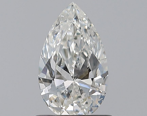 0.7 carat H-SI1 Natūralus Pear Deimantas (1)