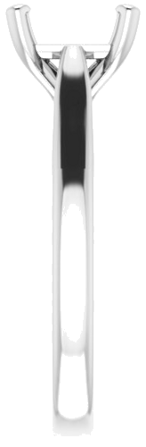 Sužadėtuvių Žiedas „Solitaire“ 585 Baltojo Aukso Square 6.5mm (4)