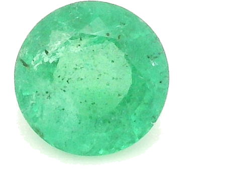 0.5 carat GREEN Round Smaragdas (1)