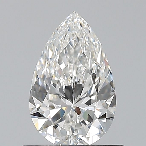 0.7 carat F-VS2 Natūralus Pear Deimantas (1)